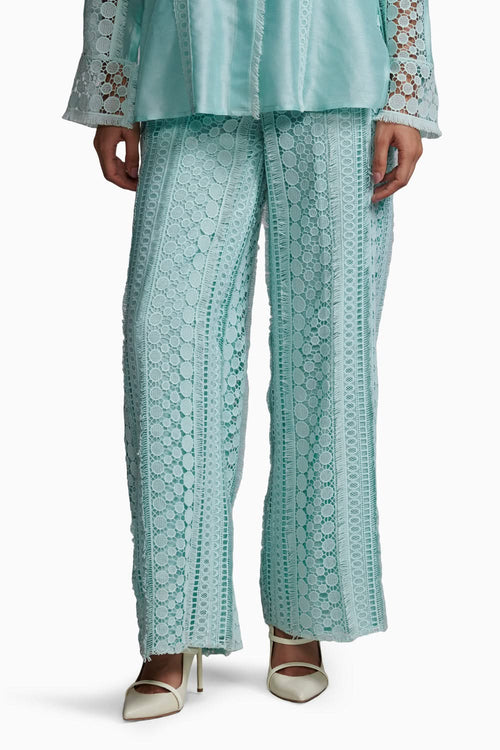 Mint Blue Lace Set