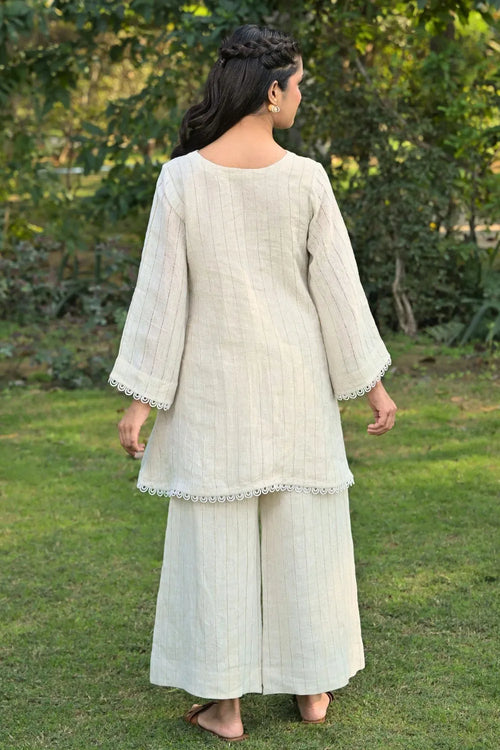 Beige Linen Co-ord