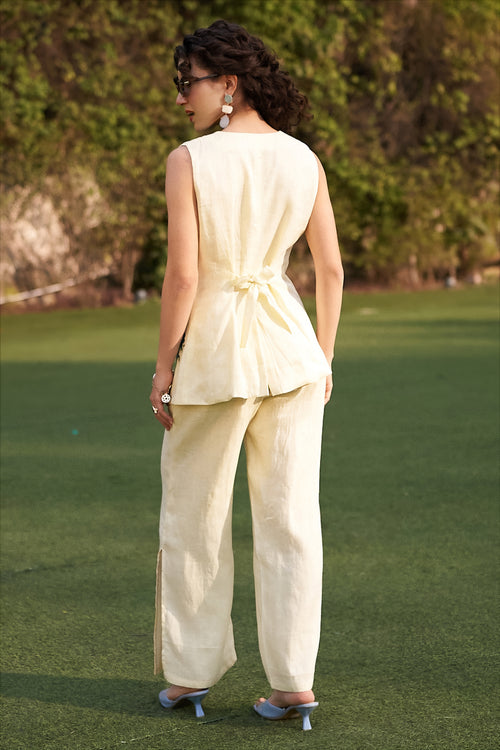 Butter Yellow Sweet Pea Pant Set