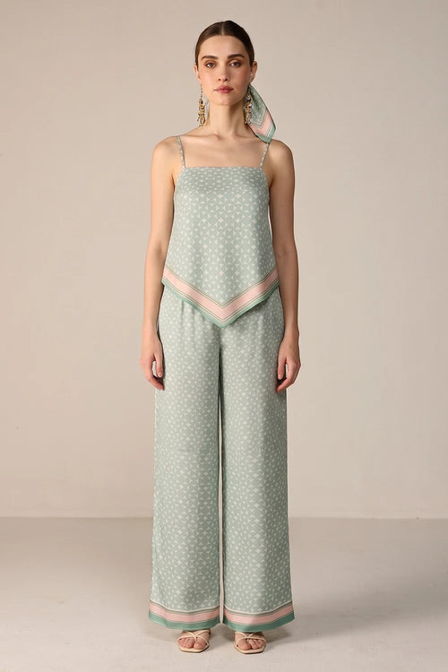 Green Yuna Top Co-ord Set