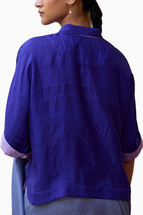 Rustling Whispers Purple Blouse