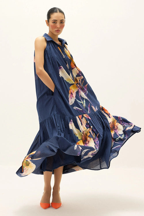 Blue Multi Dania Dress