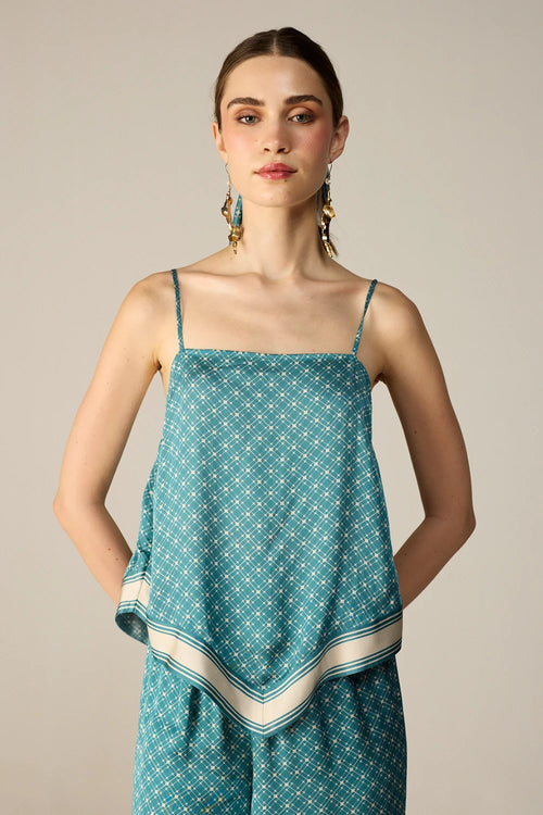 Teal Yuna Top