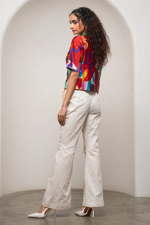 Alya Cropped Jacket Set
