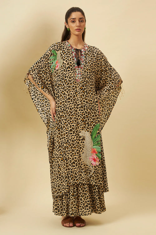 green emerald velvet dress 100% Hand Woven Silk Satin Fully Hand Embroidered Dress. L main image 1