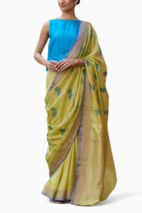 Grassling Jamdani Saree
