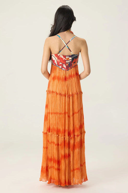 Orange Multi Samara Dress