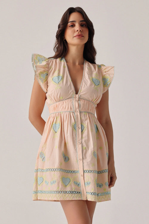 Peach Isles Estella Mini Dress
