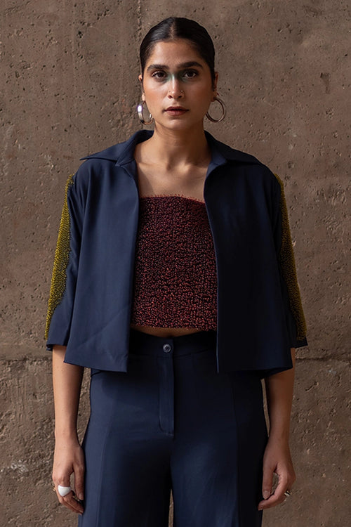 Blue Winged Crystal Comfort Jacket