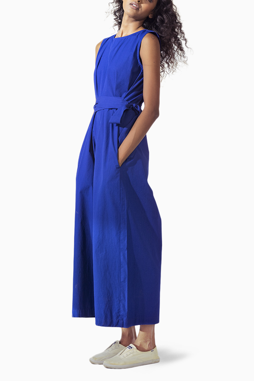 Bluish Blue Jumpsuit