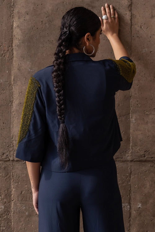 Blue Winged Crystal Comfort Jacket