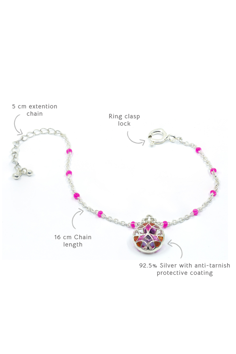 Pink Prism Bracelet