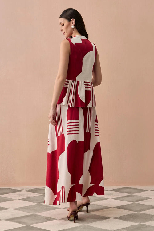 Merlot Matisse Skirt Set