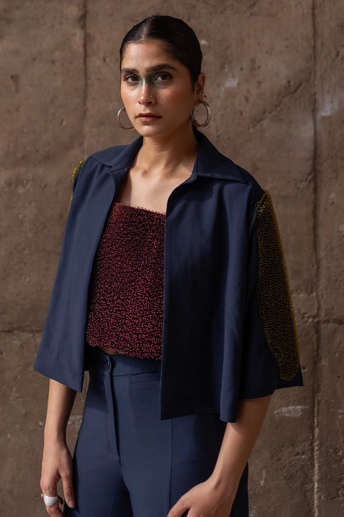 Blue Winged Crystal Comfort Jacket