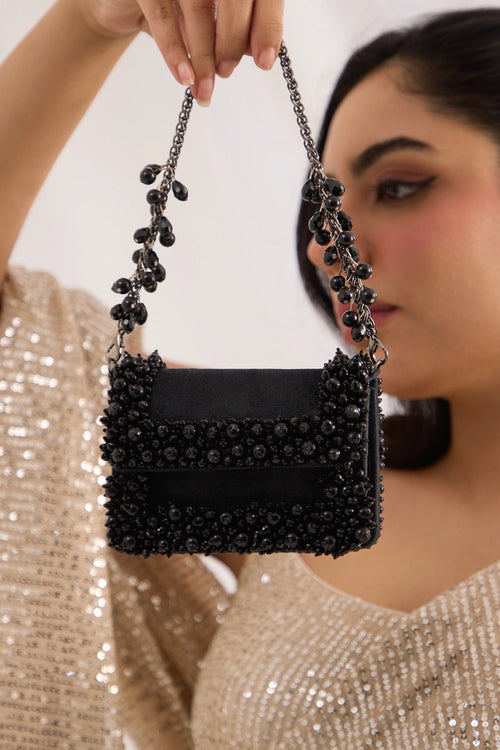 Aurel Mini Black Pearl Bag