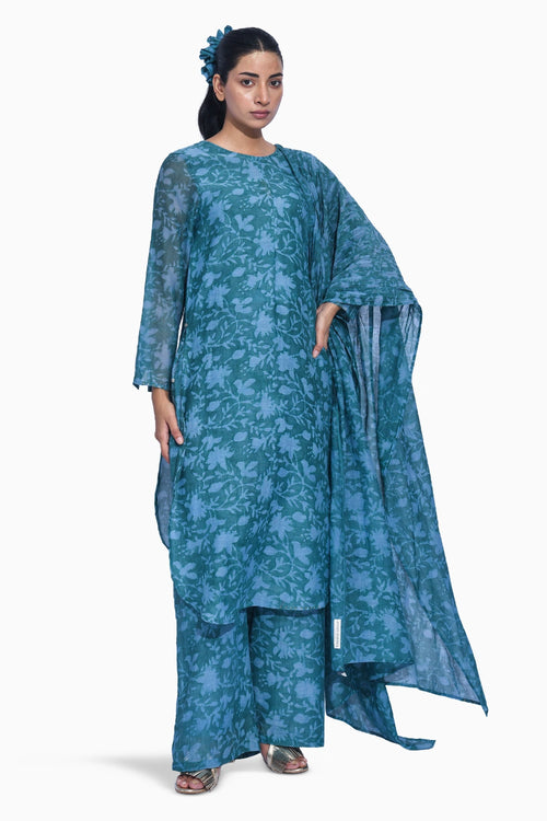 Blue Mori Suit Set