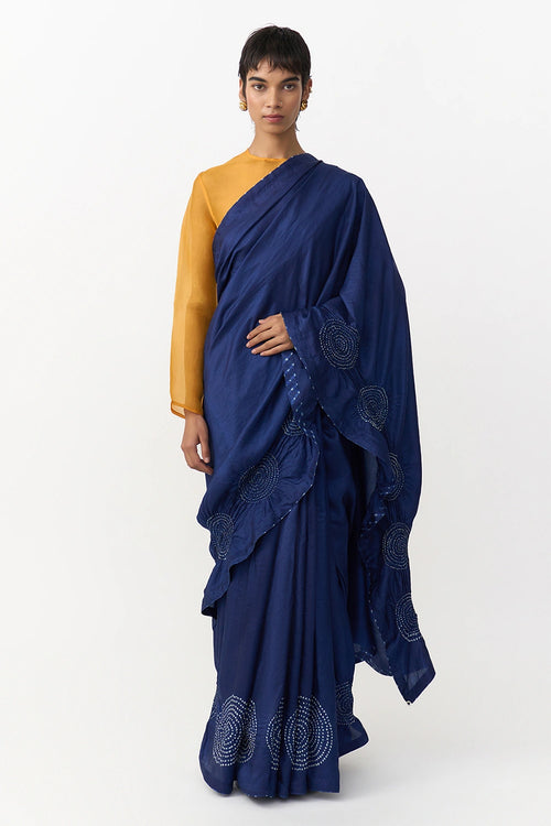 Bindhu Navy Saree