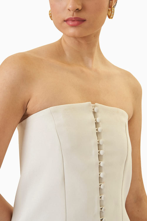Ivory Corset With Pockets