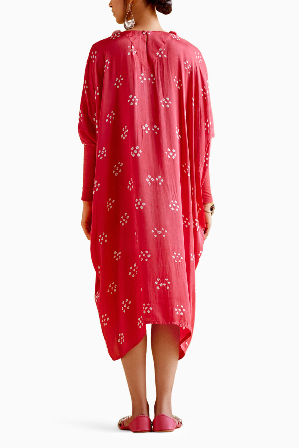 Annapoorna Pink Bandhini Kaftan