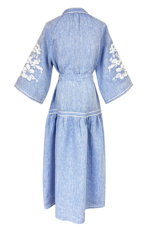 Light Denim Swan Dress