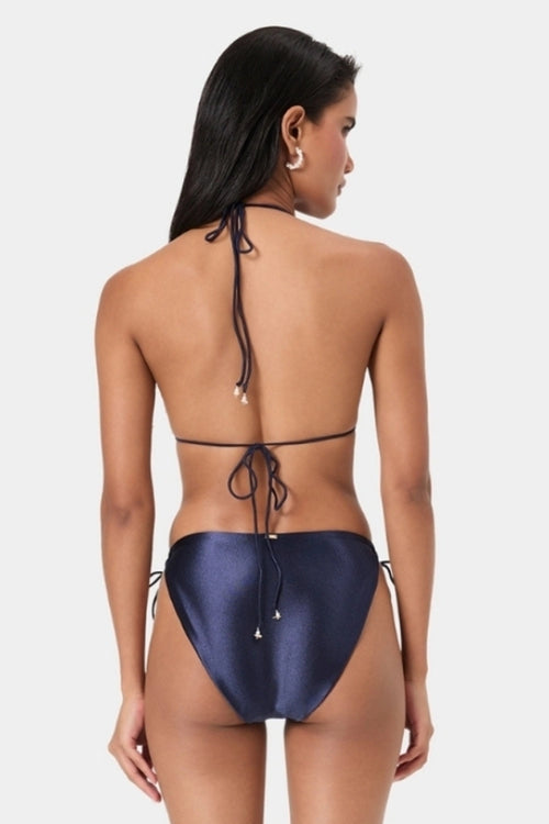 Moonlit Navy Pearl Bikini Top