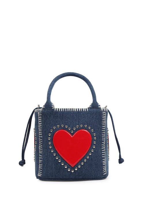 Kirana Blue Denim Mini Tote Bag