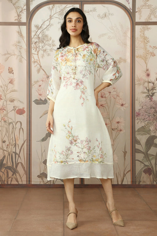 Candy Blossom Kismat Off-White Dress