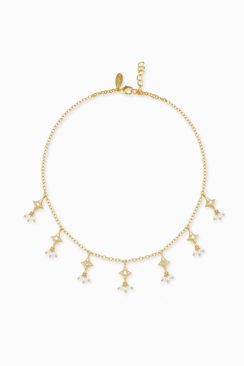 Sitara Boond Necklace with Mirror Polki