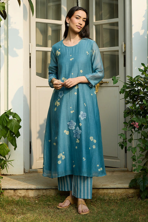 Ocean Blue Applique Co-ord Set