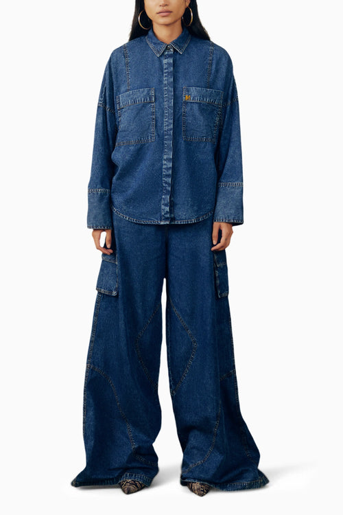 Washed Denim Co-ord Set