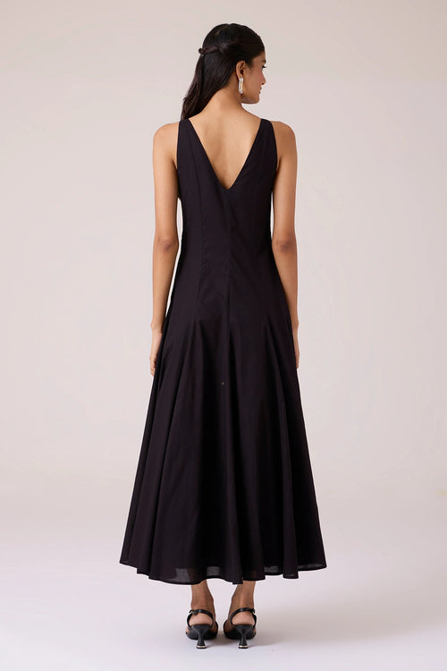 Aurora Black Panelled Dress