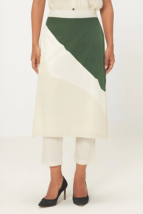 Ecru Spruce Skirt Trouser