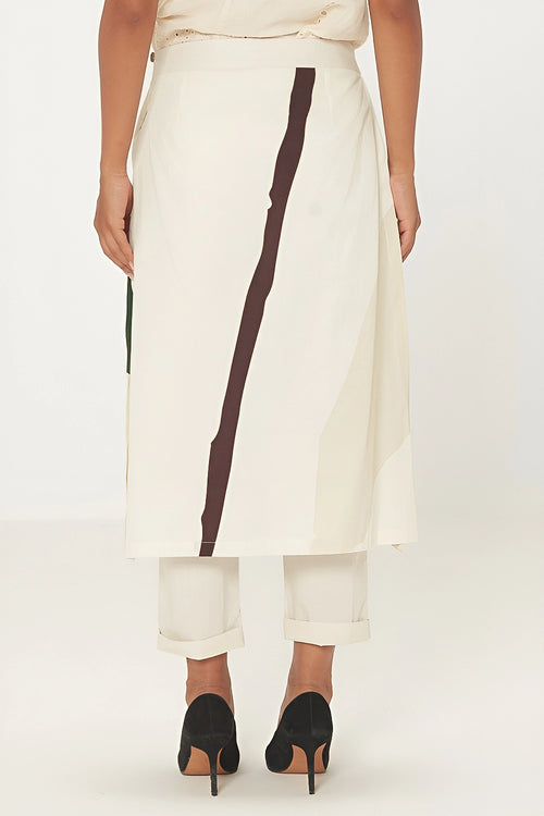 Ecru Spruce Skirt Trouser