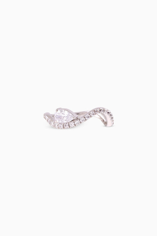 Dual Pear Solitaire Ring