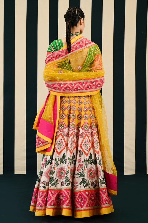 Gulmohar Tarang Lehenga Set