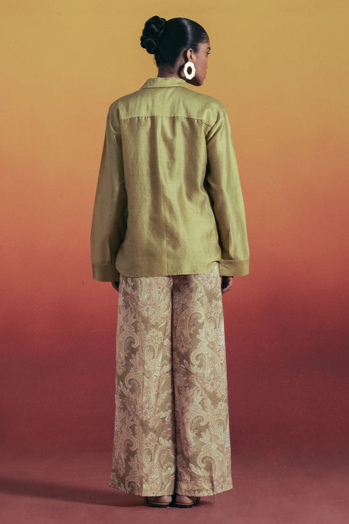 Olive Paisley Set
