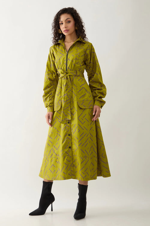 Anika Leaf Dress