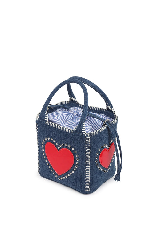 Kirana Blue Denim Mini Tote Bag