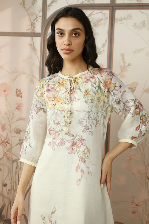 Candy Blossom Kismat Off-White Dress