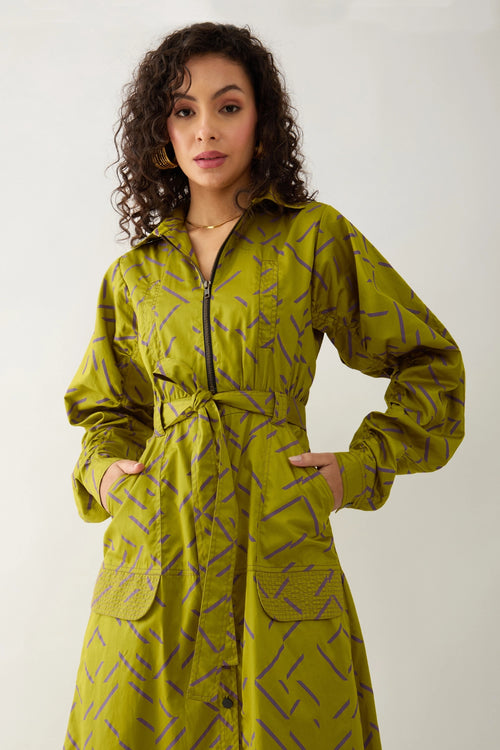 Anika Leaf Dress