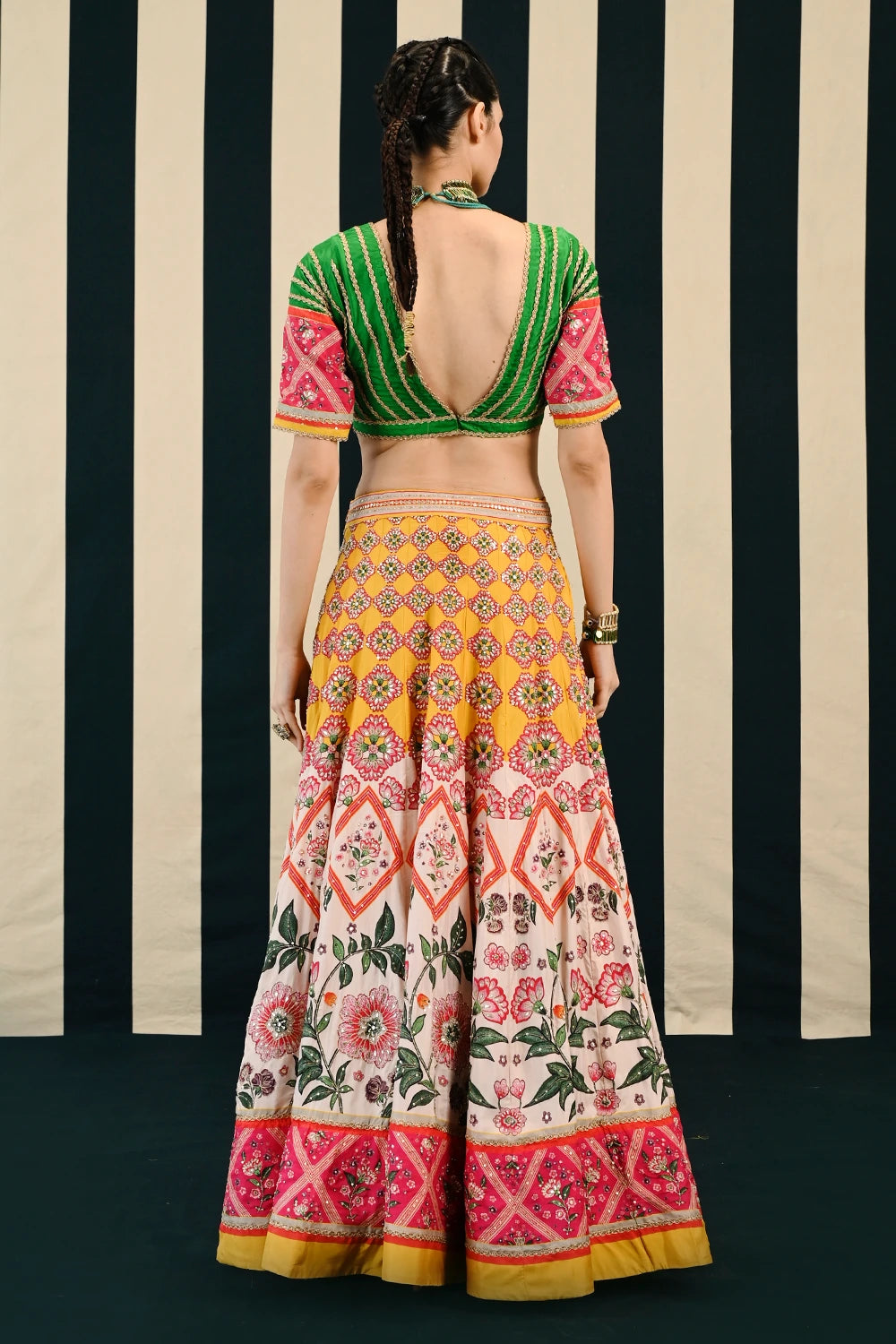 Gulmohar Tarang Lehenga Set