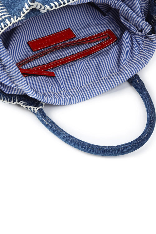 Kirana Blue Denim Mini Tote Bag