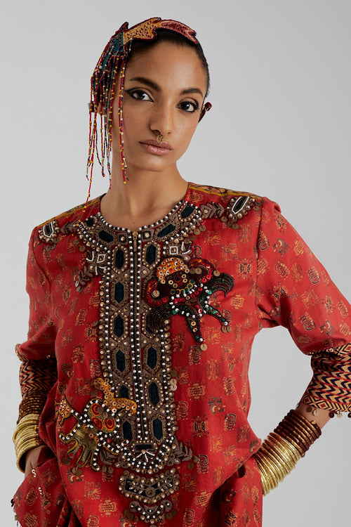 Sindoor Mitra Short Kurta Set