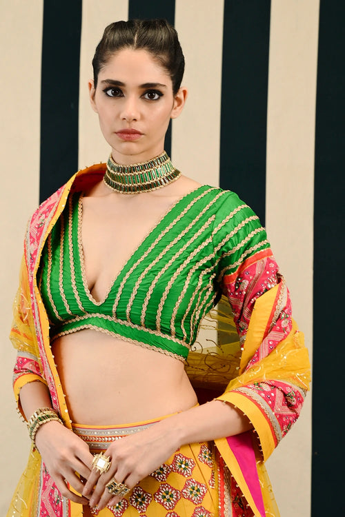 Gulmohar Tarang Lehenga Set