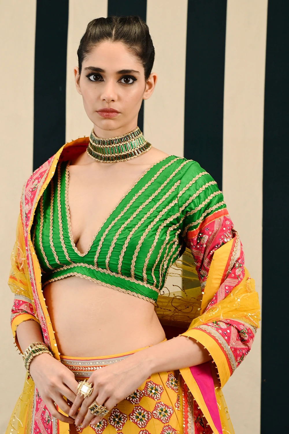 Gulmohar Tarang Lehenga Set