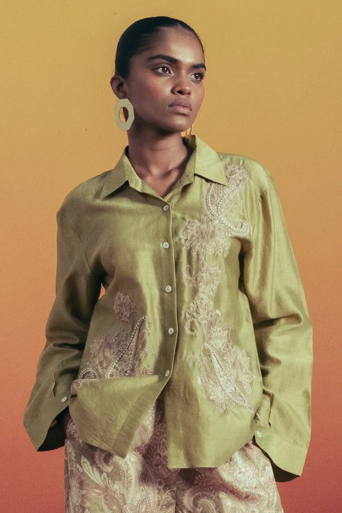 Olive Paisley Set