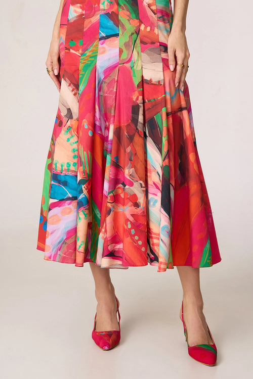 Pink And Multi Enola Dress