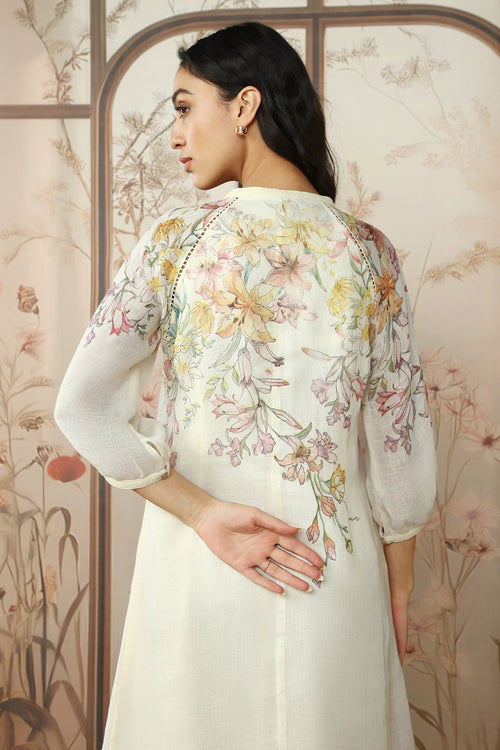 Candy Blossom Kismat Off-White Dress