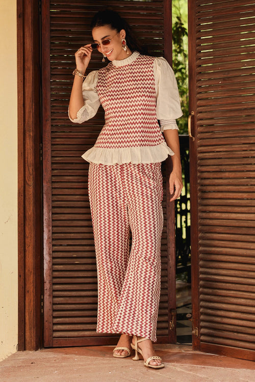 Chervon Chrochet Co-ord Set