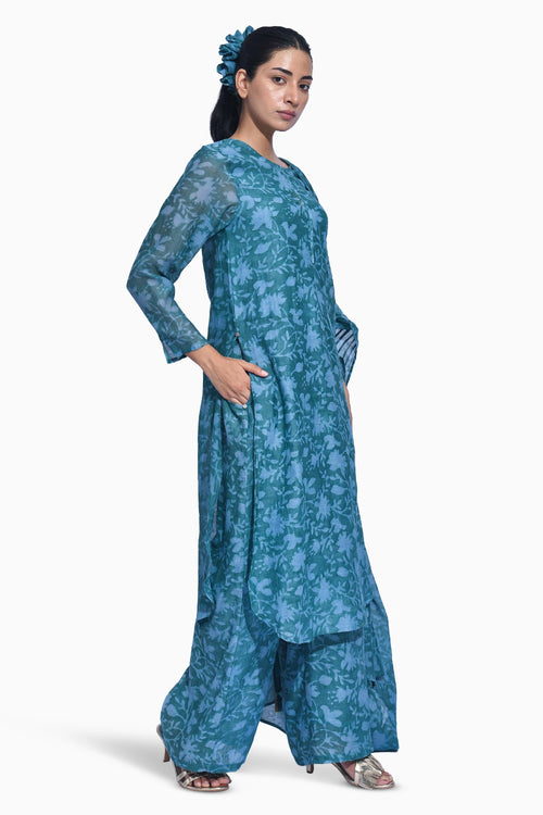 Blue Mori Suit Set